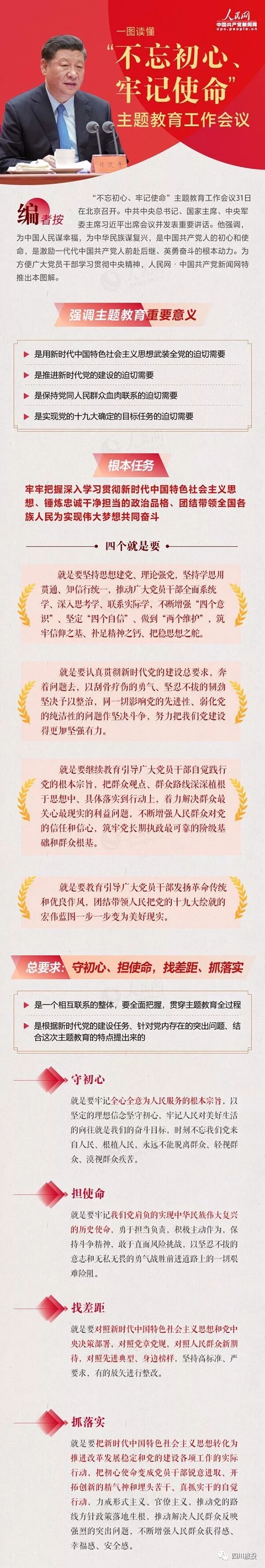 不忘初心、牢记使命| 一图读懂“不忘初心、牢记使命”主题教育工作会议